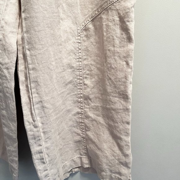 NWOT: Nicole Miller: High waisted wide legged linen pants - Picture 5 of 8